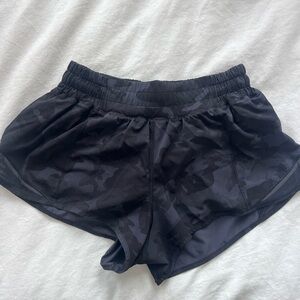 Lululemon Hotty Hot Camo Black Shorts
